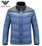 2019U doudoune armini hommes exquis reduction mode italienne gris bleu